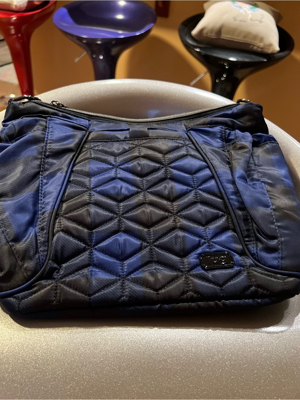 lug Mini Shuffle Crossbody in Buffalo Blue NWT
